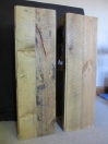 Claer unique rustic natural wood 2 way floorstanding transmission line speaker side