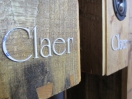 Claer expand acrylic logo detail