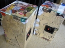 expand image of Claer paper mache side table transmission line speaker